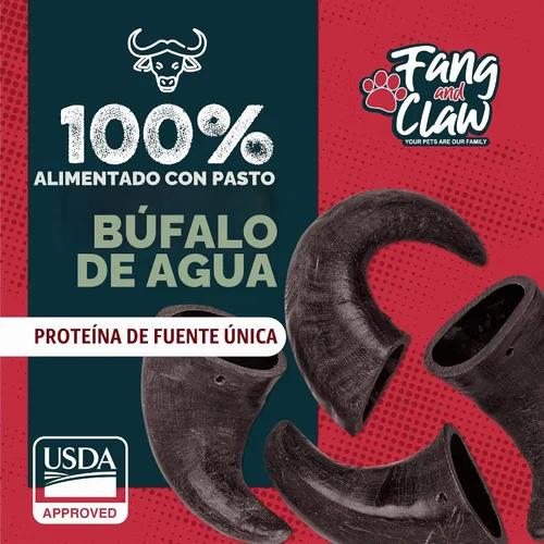 Vista 4 de Water Buffalo - Paquete de 4 masticables para perros pequeños de 4 pulgadas, proteína natural de origen único alimentada con pasto, sin productos