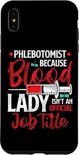 Vista 7 de Funda para iPhone 12 mini flebotomista Because Blood Lady Funny Phlebotomy Nurse para mujer