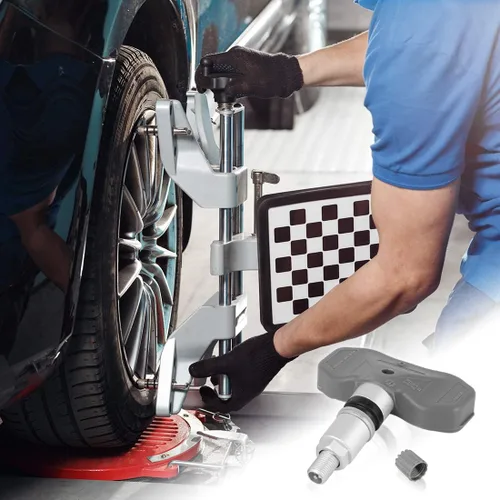 Vista 3 de X AUTOHAUX 25758220 Sistema de monitoreo de presión de neumáticos Sensor TPMS Sensor 315MHz para Chevrolet Corvette para Cadillac STS XLR