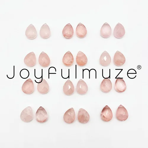 Vista 2 de Pendientes de Gemas Naturales, Joyería Colgante con Gota de Plata de Ley Hipoalergénica 925, Regalo para Mujeres Hecho a Mano en EE. UU