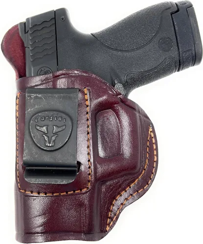 Vista 9 de Funda de Cuero Premium IWB Cardini - Glock 26, 27 y Sig P365XL, Taurus G3C y Walther P99