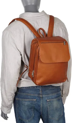 Vista 5 de Piel Leather Mochila para tablet con solapa, Saddle, Mochila para tablet con solapa