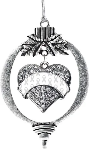 Vista 75 de Inspired Silver - Adorno con dije de hermana gemela - Adornos navideños de plata con circonitas cúbicas