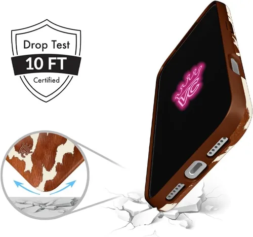 Vista 585 de VELVET CAVIAR Funda para iPhone 15, compatible con MagSafe, probada contra caídas de 10 pies, fundas protectoras de diseño, leopardo color rosa
