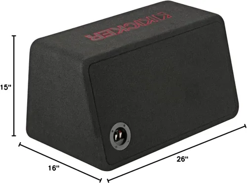 Vista 9 de Kicker 45VL7R102 - Caja ventilada cargada única de 10" L7R - 500 Watts RMS