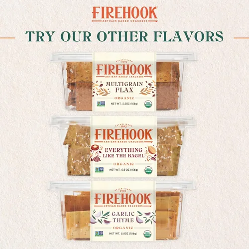 Vista 7 de Firehook Galletas de aceite de aguacate, sal marina y cebollino – horneadas artesanalmente, únicamente crujientes, hechas con ingredientes orgánicos