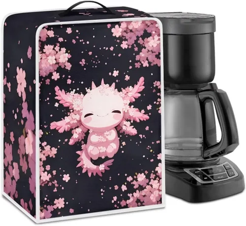 Vista 40 de Cubiertas para máquina de café con mango superior, resistentes a las manchas, para mezclador, compatible con la mayoría de cafeteras