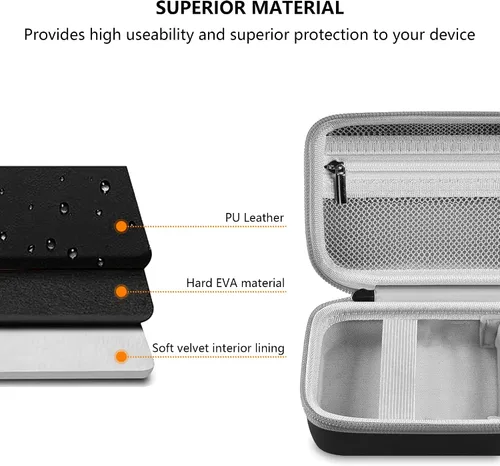 Vista 5 de Leayjeen Funda para impresora fotográfica para teléfono inteligente compatible con KODAK Mini 2/Mini Shot 2 Retro 4PASS Impresora fotográfica Negro