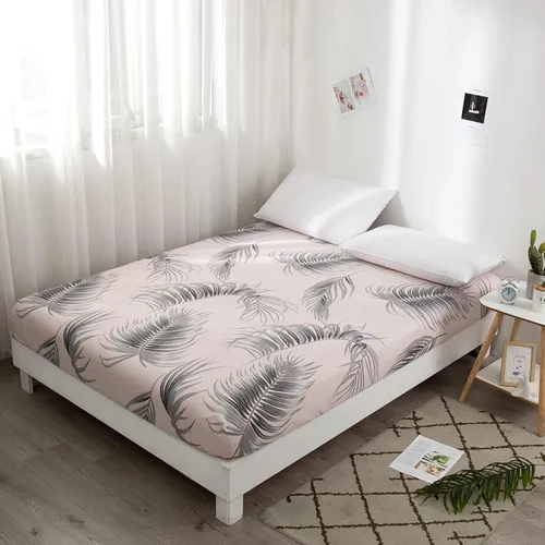 Vista 8 de FCLDESHOP Sábanas inferiores, sábanas de bolsillo profundo impresas para habitación de niños, protector de colchón de animales para cama individual