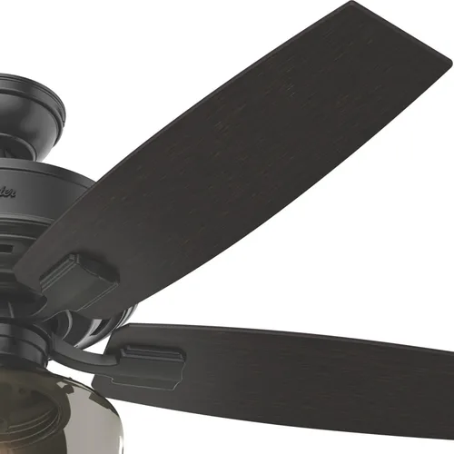Vista 11 de Hunter Fan Company - Ventilador de techo Bennett color negro mate, 52 pulgadas, con kit de luz LED y control remoto de mano, 54187 con luz LED