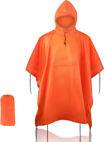 Vista 9 de Poncho de lluvia de camuflaje, abrigo impermeable multiusos