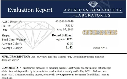 Vista 7 de Vir Jewels Anillo de compromiso de diamantes de 34 quilates (ctw) para mujer, anillo de compromiso redondo de diamantes de oro amarillo de 14
