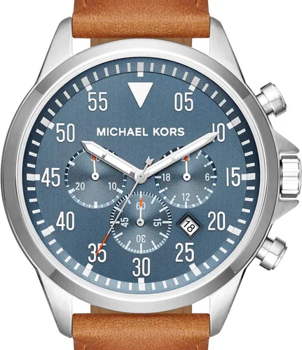 Vista 3 de Michael Kors Gage - Reloj cronógrafo de acero inoxidable Reloj de silicona con cronógrafo Gage