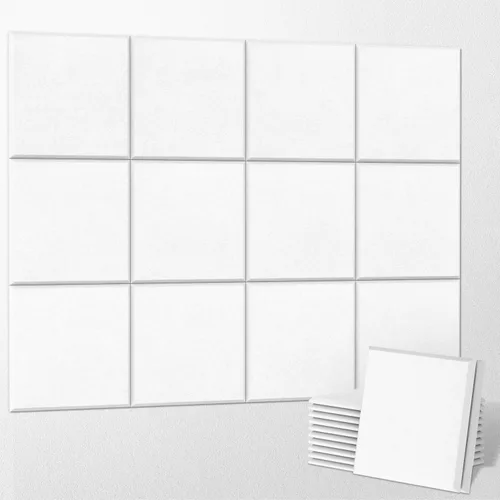 Vista 14 de UMIACOUSTICS - 12 piezas de paneles acústicos, paneles de pared insonorizados de 11.8 x 11.8 x 0.35 pulgadas, paneles de absorción de sonido