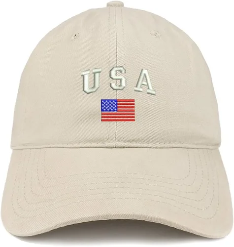 Vista 12 de Gorra patriótica bordada con bandera estadounidense y Estados Unidos Negro
