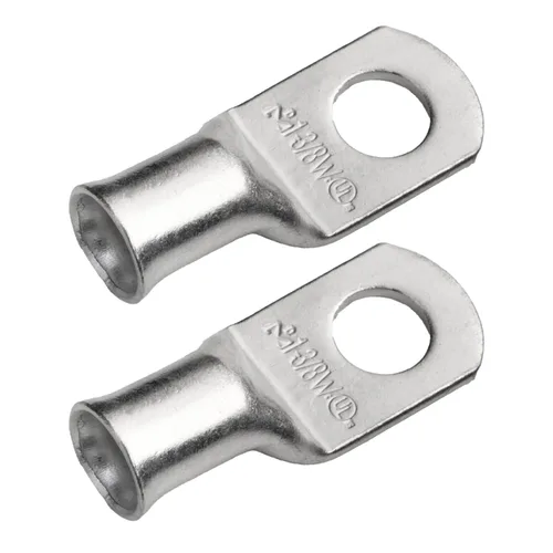 Vista 96 de SELTERM 5 piezas terminales de cable de cobre estañado 1/0 AWG perno de 1/2", extremos de cable de batería, terminales de anillo, conectores