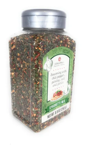 Vista 8 de Aglio Olio Pepperoncino Mezcla de espaguetis condimentos con chiles perejil sal y ajo Tradizione Italiana 8.8oz