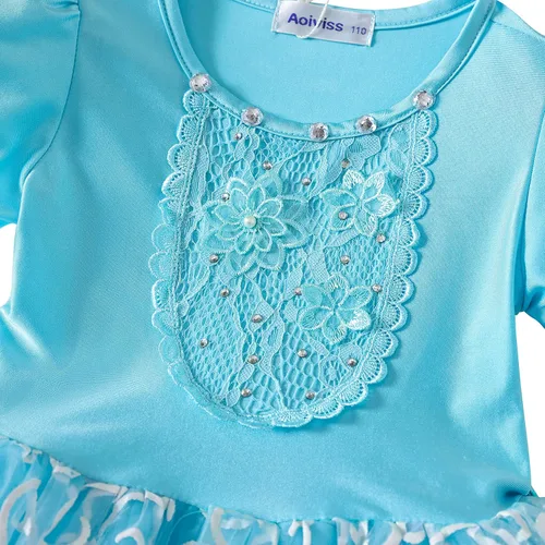 Vista 4 de knemmy Ropa de vestir de princesa de Cenicienta para niñas pequeñas disfraz de Cenicienta para niñas Halloween cumpleaños Chrismax
