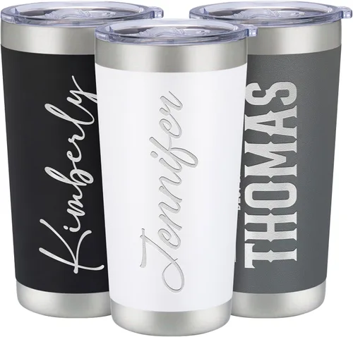 Vista 28 de Vasos de viaje personalizado de 20 y 30 onzas, con aislamiento