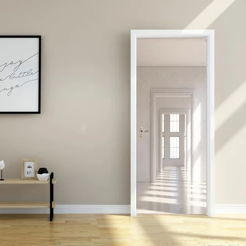Vista 4 de artfanke Adhesivo de puerta 3D Despegable y pegable 76.95 cm x 200 cm - Envolturas de puerta autoadhesivas Murales Papel tapiz - Habitación