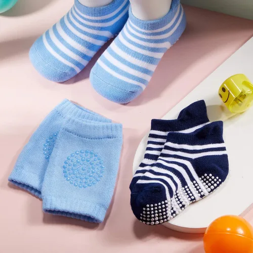 Vista 5 de 12 pares de rodilleras antideslizantes para bebé, para gatear, para bebé