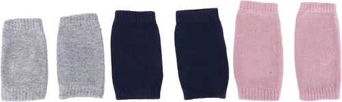 Vista 9 de 3 pares de protectores de rodilla para bebé que gatea la rodilla antideslizante algodón unisex bebé rodilla cómoda y transpirable para bebés