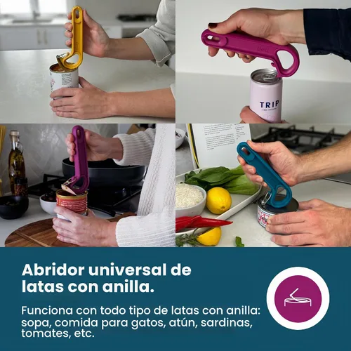 Vista 7 de Dext - Abrelatas de Anilla, Abrelatas de Latas Pop para Personas Mayores, Artritis y Parkinson, Fácil de Abrir, Mango Ergonómico con Agarre Cómodo.