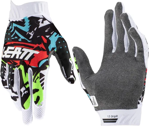 Vista 16 de Leatt Guantes Moto 1.5 GripR Adulto (Morado - S)