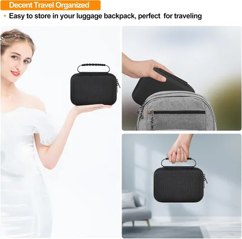 Vista 6 de Elonbo Funda de transporte para iHealth Track Smart Monitor de presión arterial en la parte superior del brazo, monitor de presión arterial Negro
