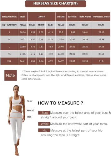 Vista 6 de Herseas Conjunto de entrenamiento para mujer, 2 piezas, leggings de yoga sin costuras, con brasier deportivo, camiseta sin mangas, conjuntos