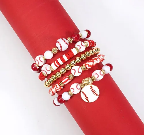 Vista 4 de Ardorchid Pulseras de Halloween para Mujeres Calabaza Fantasma Esqueleto Murciélago Calavera con Cuentas Apilables Elásticas Rugby Acción de Gracias
