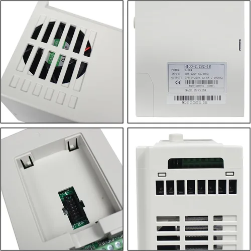 Vista 7 de Inversor VFD de 2.2KW 220V 11A 3HP Unidad de frecuencia variable 2200W husillo Control del motor Convertidor VSD 0-1000Hz con cable de extensión
