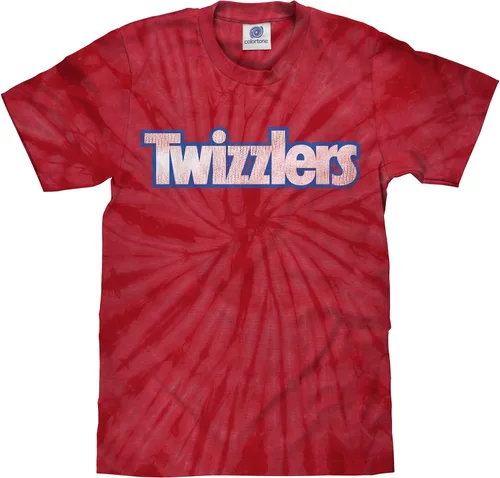 Vista 8 de Tee Luv Camisa retro Twizzlers Candy para hombre Rojo (Red Heather)