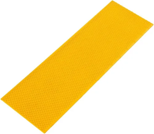 Vista 4 de BeeCastle 10 hojas de base con marco de colmena amarilla recubierta de cera de abejas, hojas de base enceradas, base mediana de 5-5/8 pulgadas