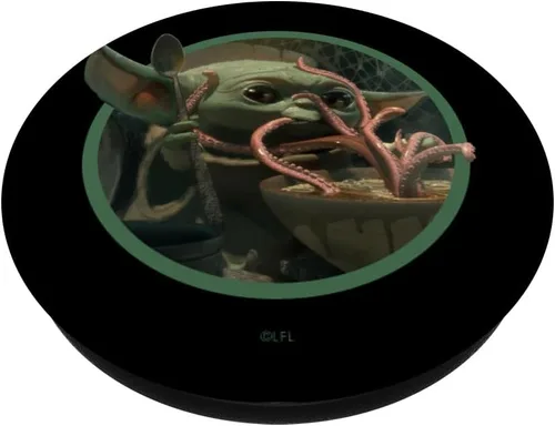 Vista 2 de Star Wars The Mandalorian The Child Squid Chowder PopSockets PopGrip: agarre intercambiable para teléfonos y tabletas