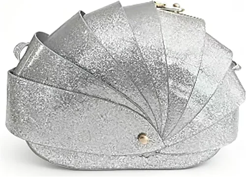 Vista 12 de Bolso bandolera de cuero sintético para mujer, diseño único y plegable