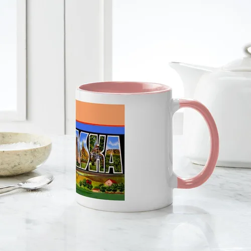 Vista 113 de CafePress I Love Nebraska Taza de café de cerámica de 11 oz (11.0 fl oz)