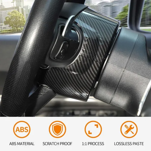 Vista 3 de RT-TCZ para Chrysler 300C 2015+ para Volante Challenger Recorte de salpicadero para Dodge Challenger 2015+ Cargador 2011+ Durango 2014+ Accesorios