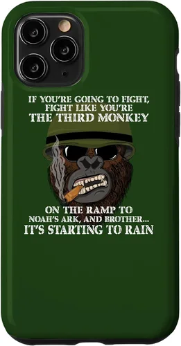 Vista 13 de iPhone 12 mini Fight Like the Third Monkey - Funda divertida de boxeo y meme MMA