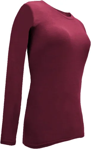 Vista 119 de Natural Uniforms Camiseta Under Scrub para mujer, cuello redondo, manga larga, paquete de 3, paquete múltiple de 3