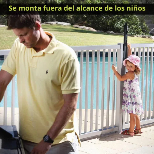Vista 5 de Negro magnalatch Series 3 Top Pull piscina seguridad puerta Latch-ML3TPKA