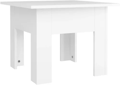 Vista 3 de Coffee Table White 21.7"x21.7"x16.5" Engineered Wood Mesas para Sala Living Room Tables Mesa De Centro para Sala Center Table for Living Room for