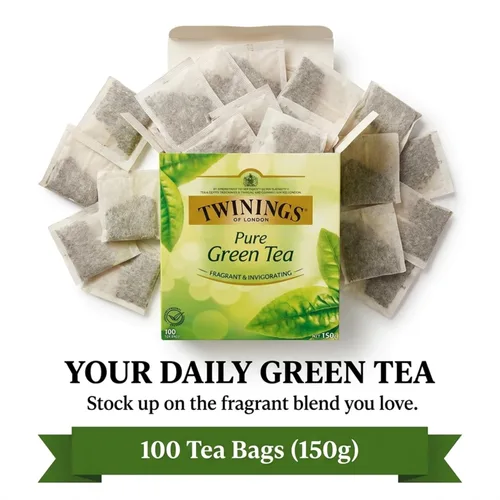 Vista 7 de Twinings Té - Bolsas de té verde puro y natural, 100