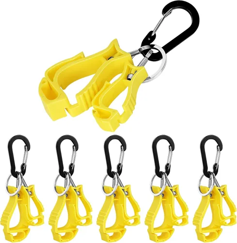 Vista 8 de NANHONG 6 Piezas de Clips para Guantes de Trabajo, Soporte para Guantes, Clip para Construcción, Trabajador para Gafas, Cascos y Guantes
