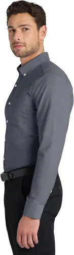 Vista 2 de Port Authority Camiseta Oxford SuperPro. S658 Negro