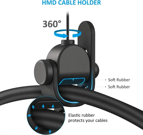Vista 3 de Versión profesional KIWI Design VR Cable Management, 3 paquetes de sistema de polea VR se adapta a QuestRift SValve IndexHTC ViveVive ProHP Reverb