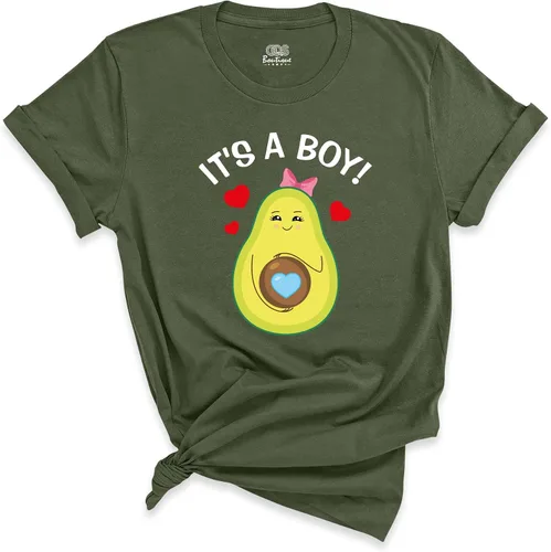 Vista 3 de Camisas de maternidad para mujeres embarazadas, trajes divertidos de embarazo, camiseta gráfica de anuncio de aguacate para niño o niña, camisa