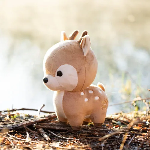 Vista 5 de Bellzi Ciervo Lindo Animal de Peluche Juguete de Peluche - Adorable Juguete Suave de Ciervo del Bosque Peluches y Regalos - Regalo Perfecto
