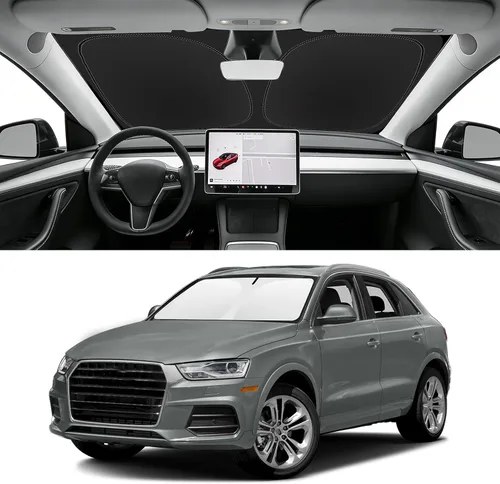 Vista 73 de Parasol plegable para parabrisas visor solar para ventana frontal accesorios de automóvil