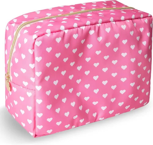 Vista 71 de izuzta Nylon Lager Pequeño Slim Mini Maquillaje Bolsa Organizador, Beige, Viajes